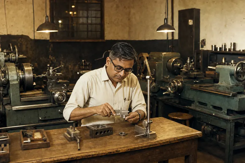 The first precision tool room, 1968