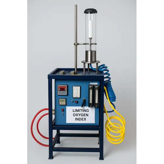 Limiting Oxygen Index test rig